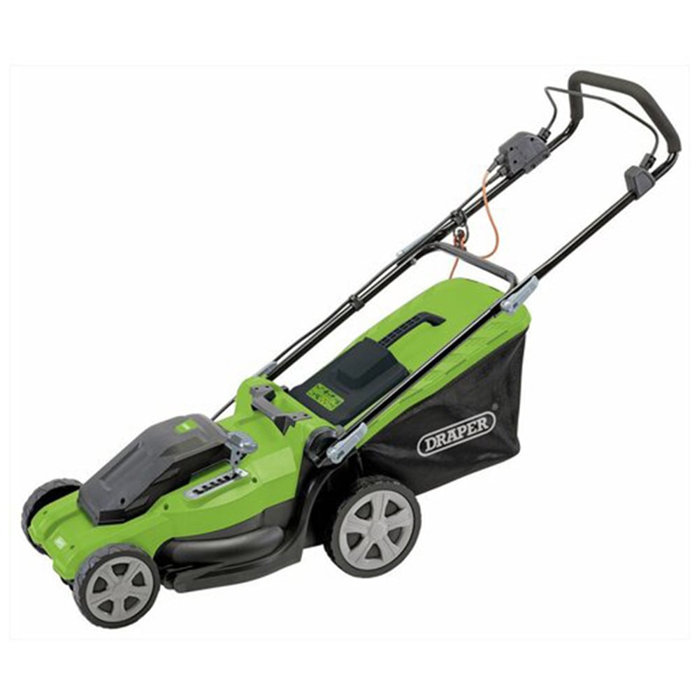 Draper 20535 1600W Hand Propelled 40cm Rotary Electric Lawn Mower Image 1