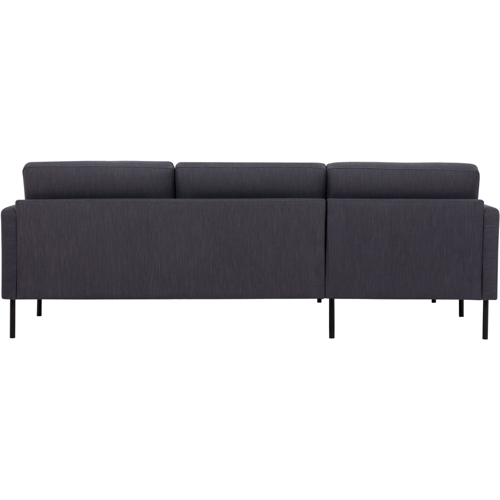 Florence Larvik 3 Seater Anthracite LH Chaiselongue Sofa with Black Legs Image 5