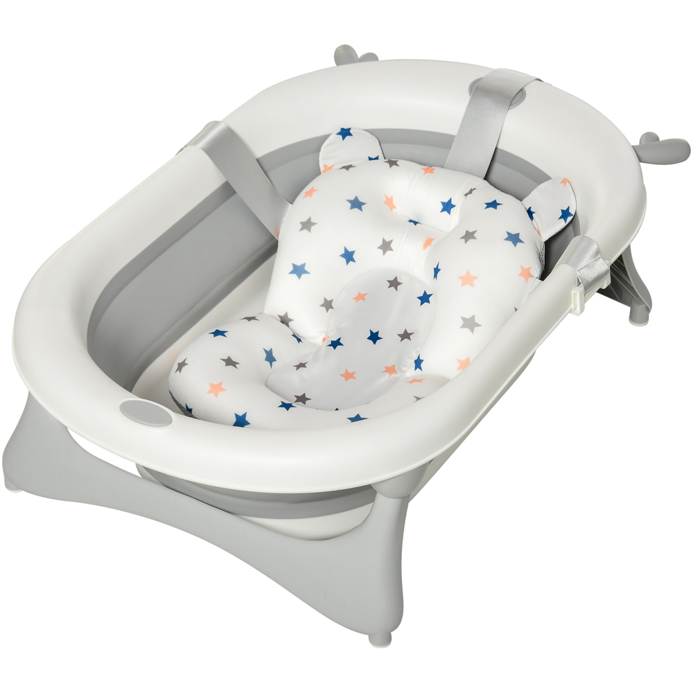 Portland Grey Baby Foldable Bath Tub Image 1