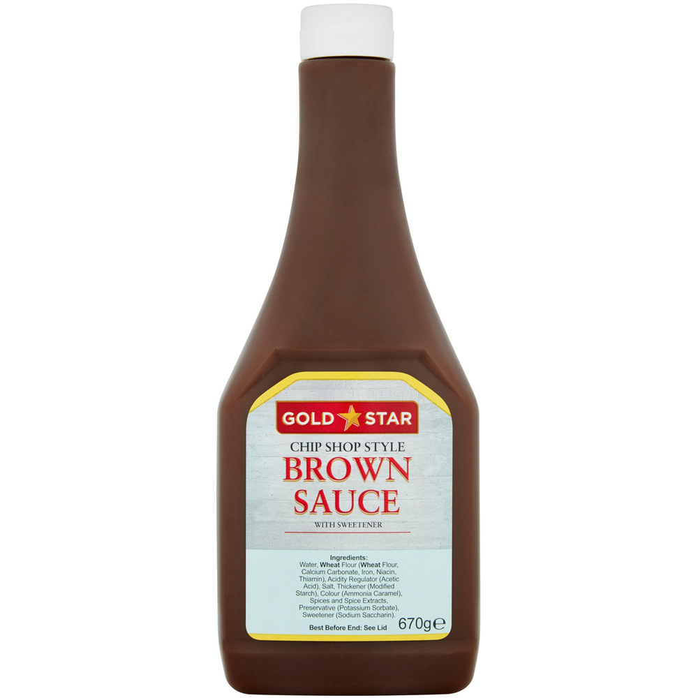 Gold Star Chip Shop Style Brown Sauce 670g Image