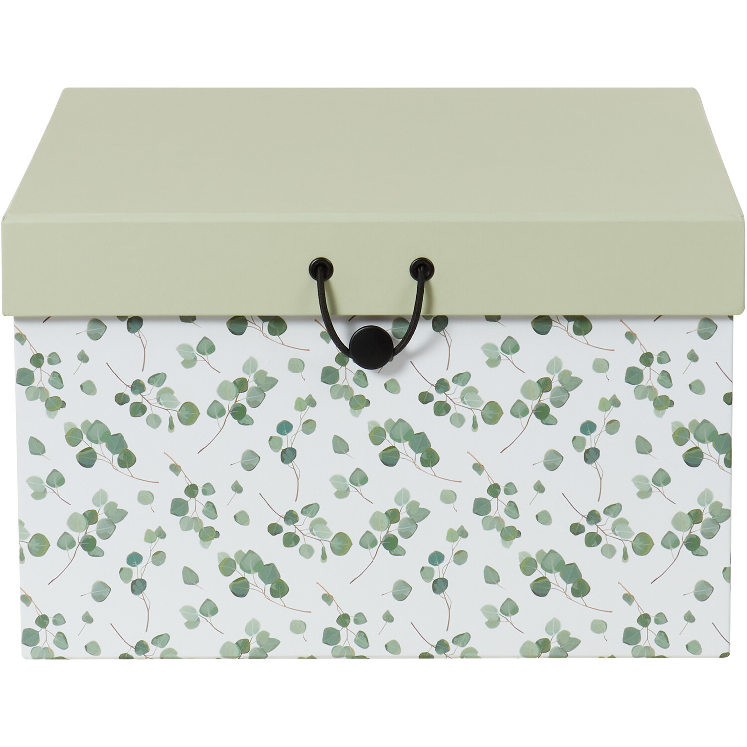 Set of 3 Eucalyptus Print Boxes - Green Image 4