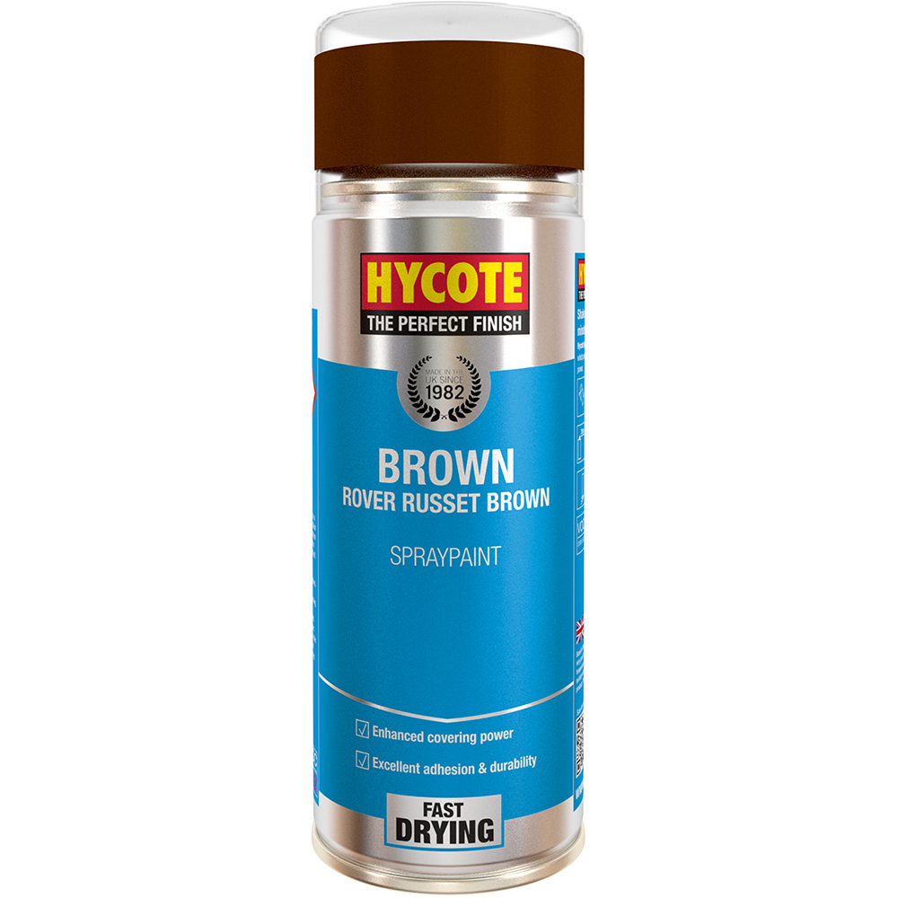 Hycote Rover Russet Brown Car Spray Paint 400ml Image