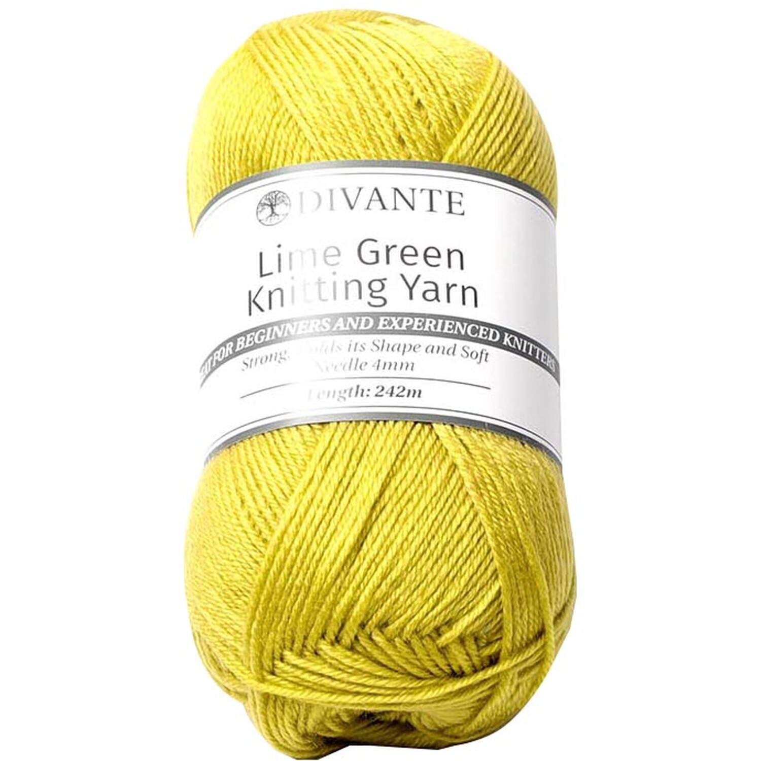 Divante Basic Knitting Yarn - Lime Green Image