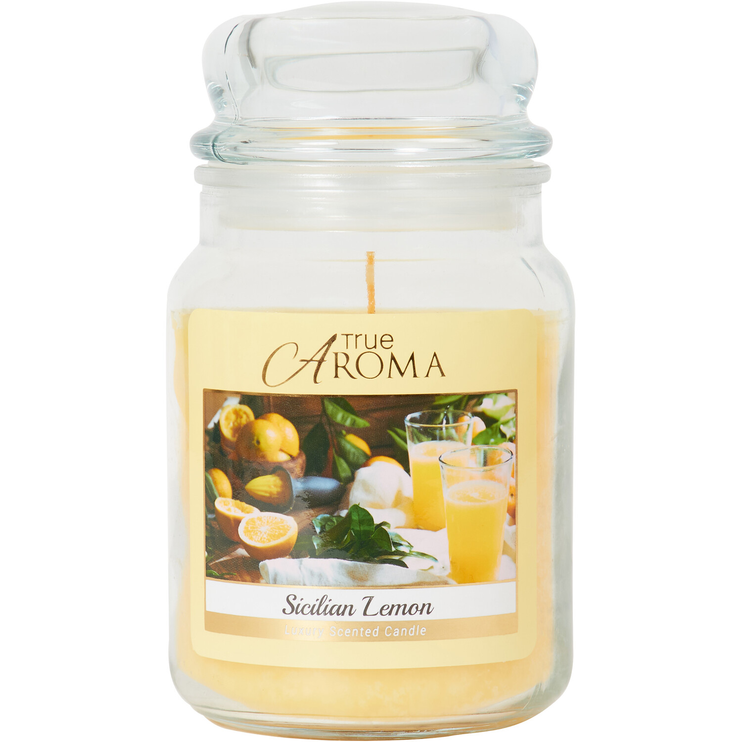 Sicilian Lemon Mason Jar Candle - Yellow Image 1