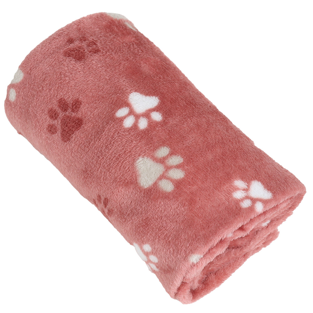 Single Soft Paw Print Pet Blanket in Assorted styles Image 5