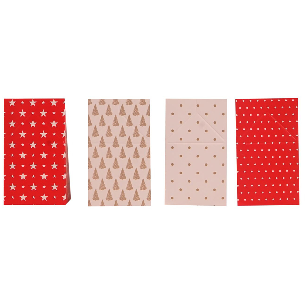 Make Your Own Red Festive Pattern Advent Calendar Box Kit Image 6