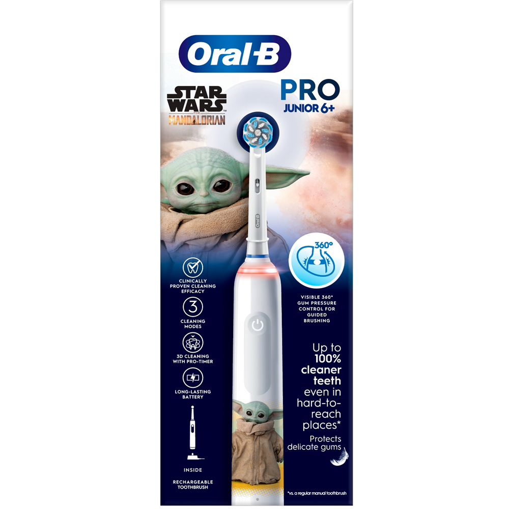 Oral-B Junior Pro 3 Star Wars White Electric Toothbrush Image 1