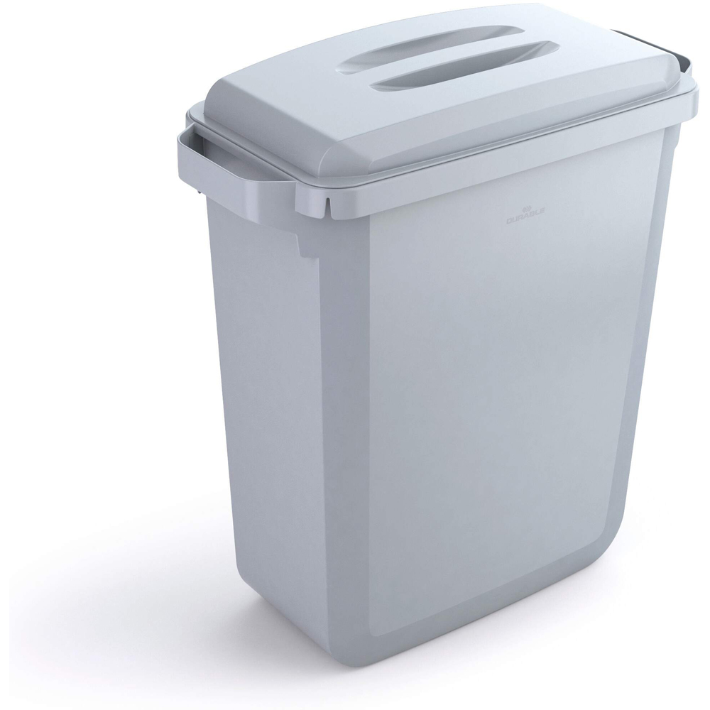 Durable DURABIN Rectangular Food and Freezer Safe Grey Recycling Bin 60L Image 4