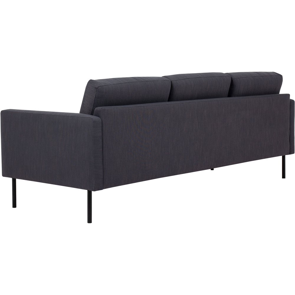 Florence Larvik 3 Seater Anthracite Sofa with Black Legs Image 4