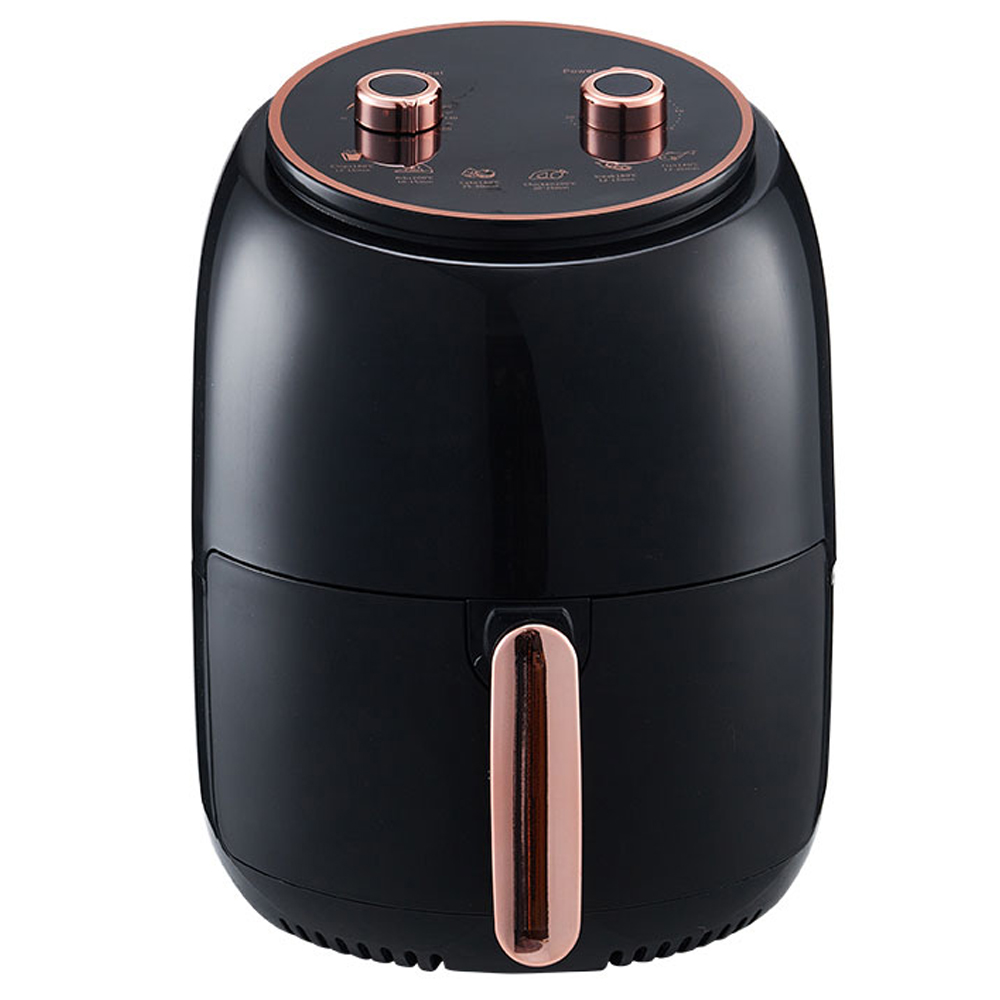 Living and Home DM0491 5.5L Black Air Fryer 2400W with Knob Image 1