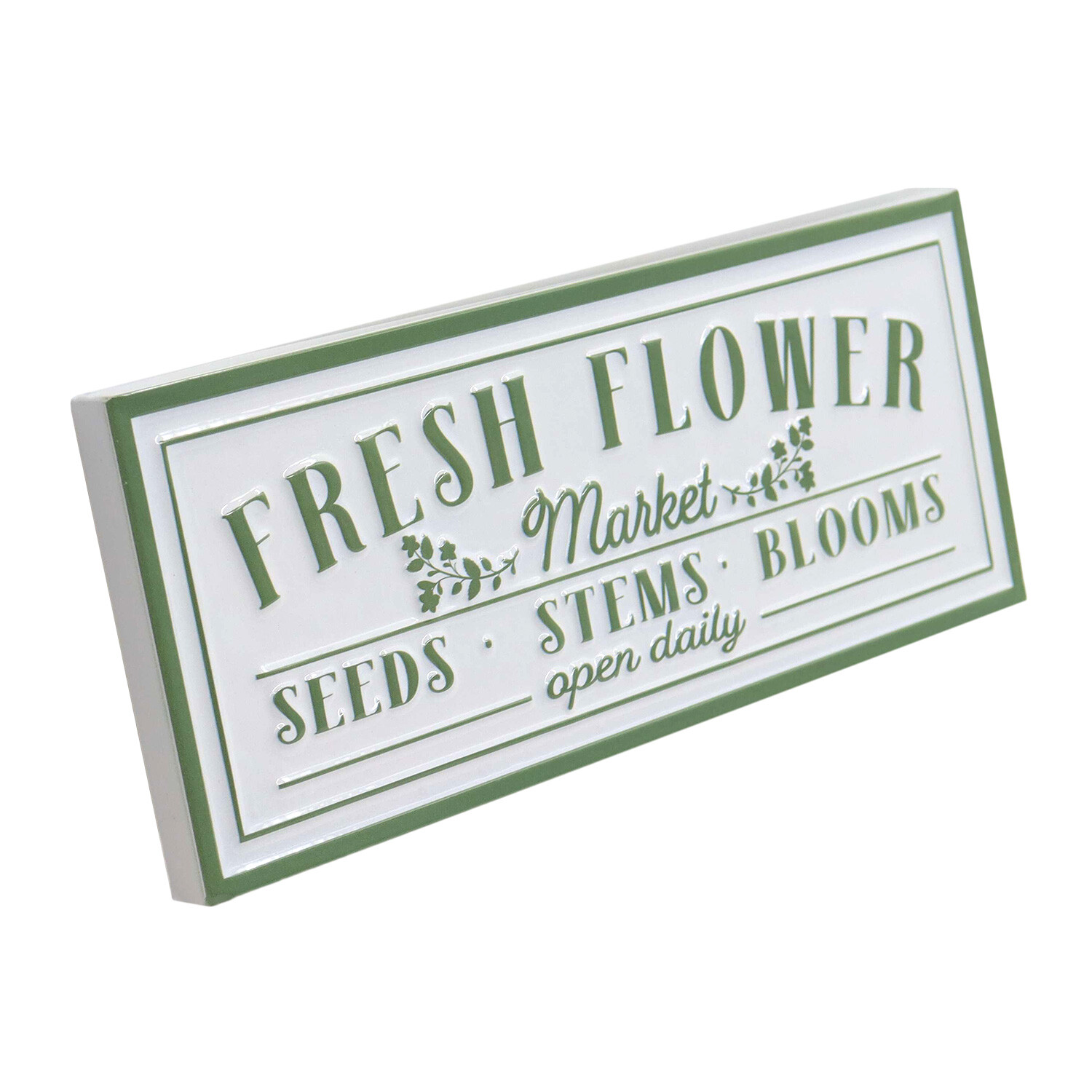 Indoor/Outdoor Flower Market Plaque - Green Image 2