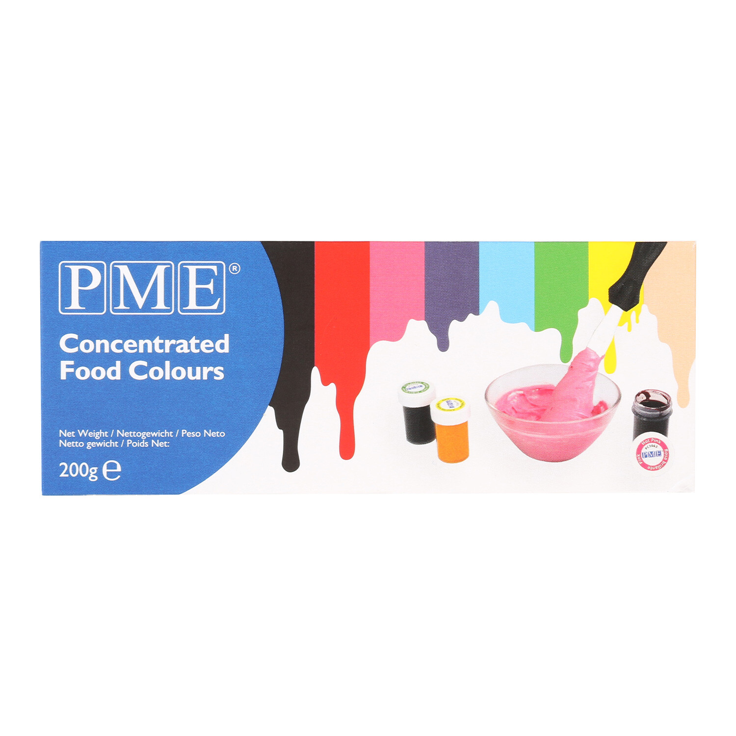 Set of Eight PME Food Colour Pastes Image