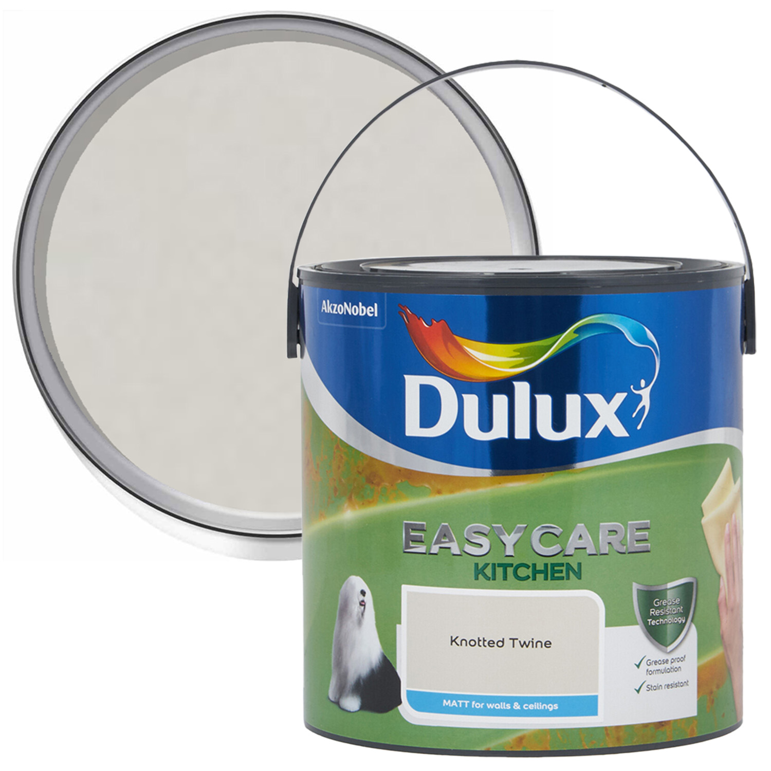 Dulux Easycare Kitchen Knotted Twine Matt Emulsion Paint 2.5L Image 1