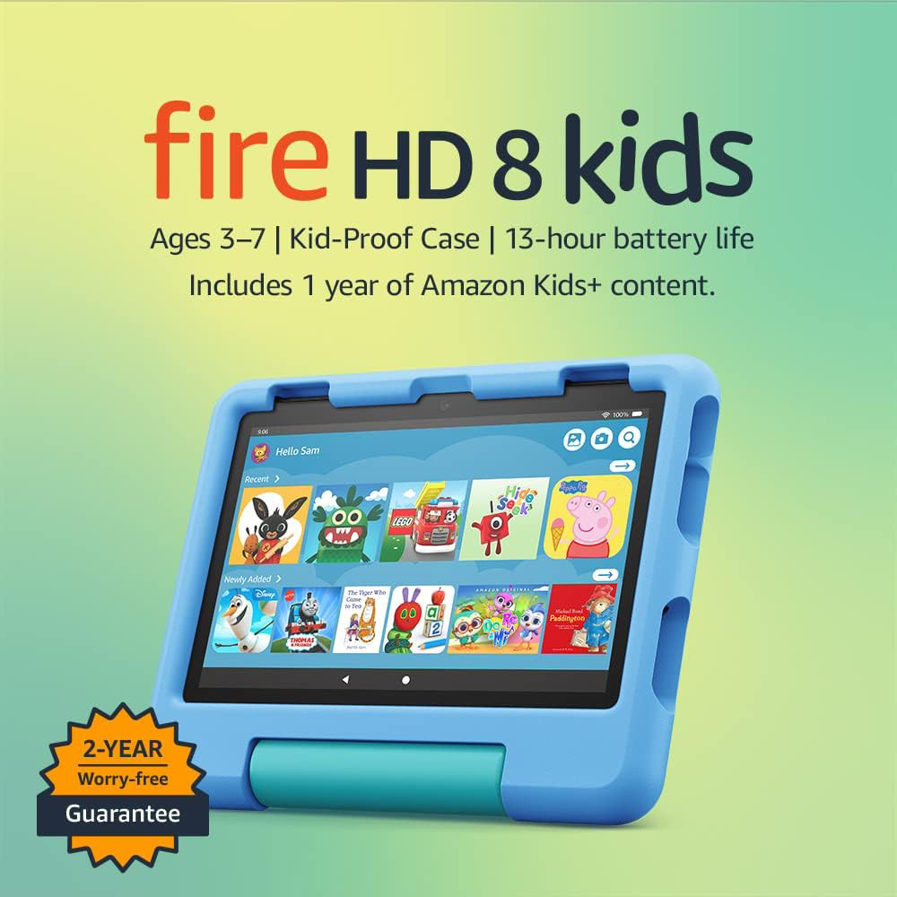 Amazon Fire HD 8 Kids Tablet 8 inch Display 32GB Blue Image 2