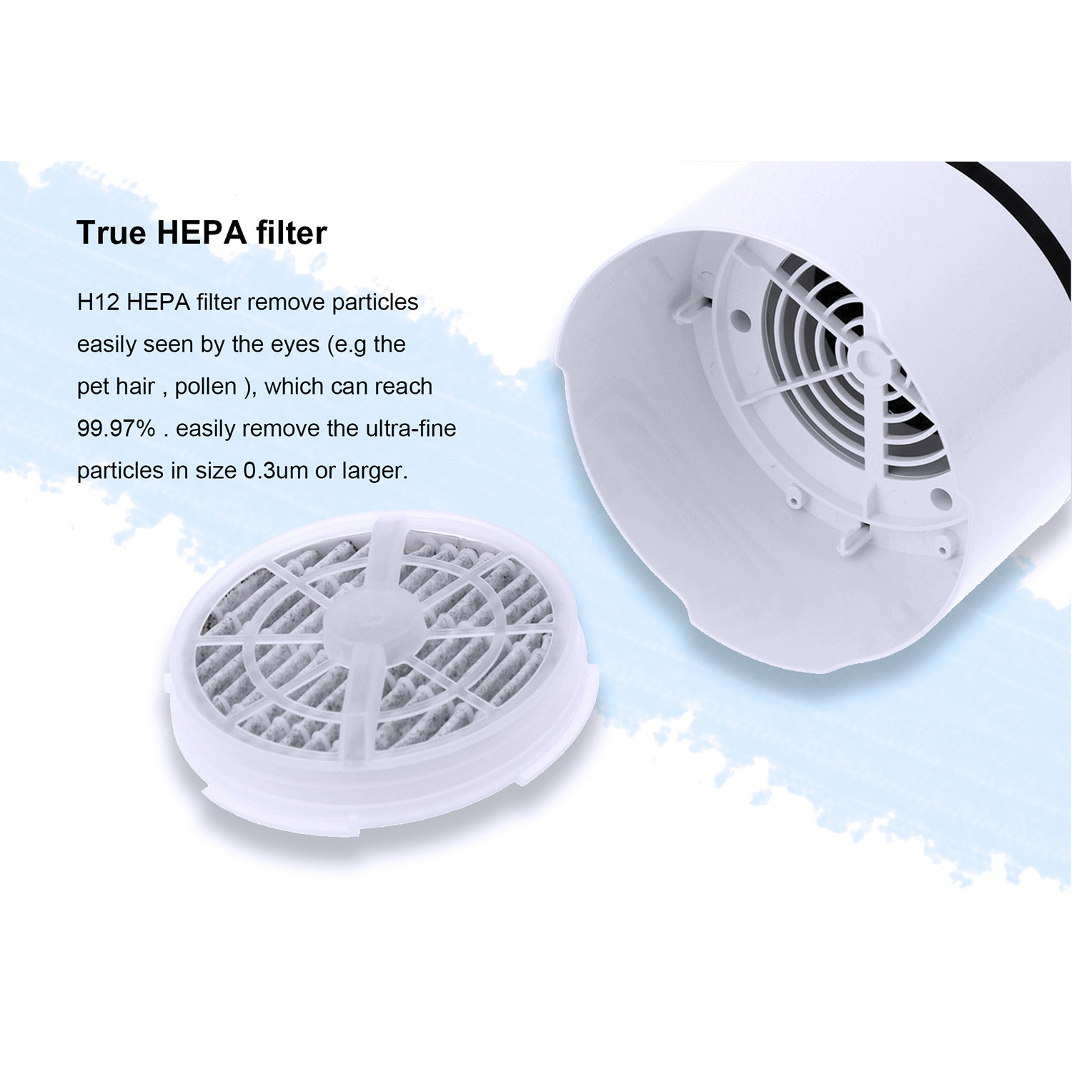 GL-203 White HEPA Filter Air Purifier Image 2