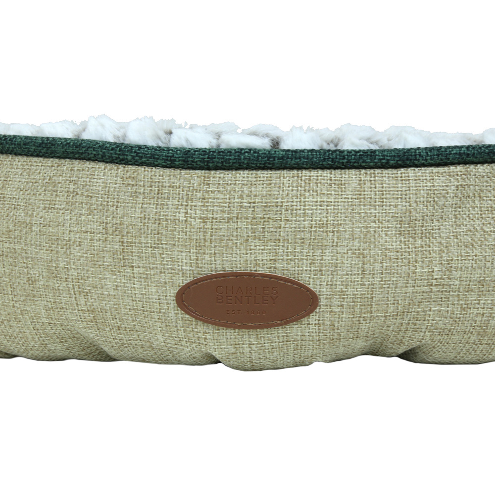 Charles Bentley Extra Small Taupe Soft Pet Bed Image 4