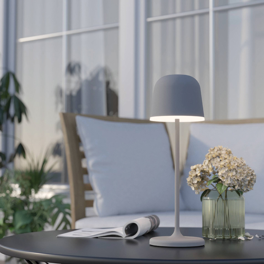 EGLO Mannera Grey Cordless Table Lamp Image 2