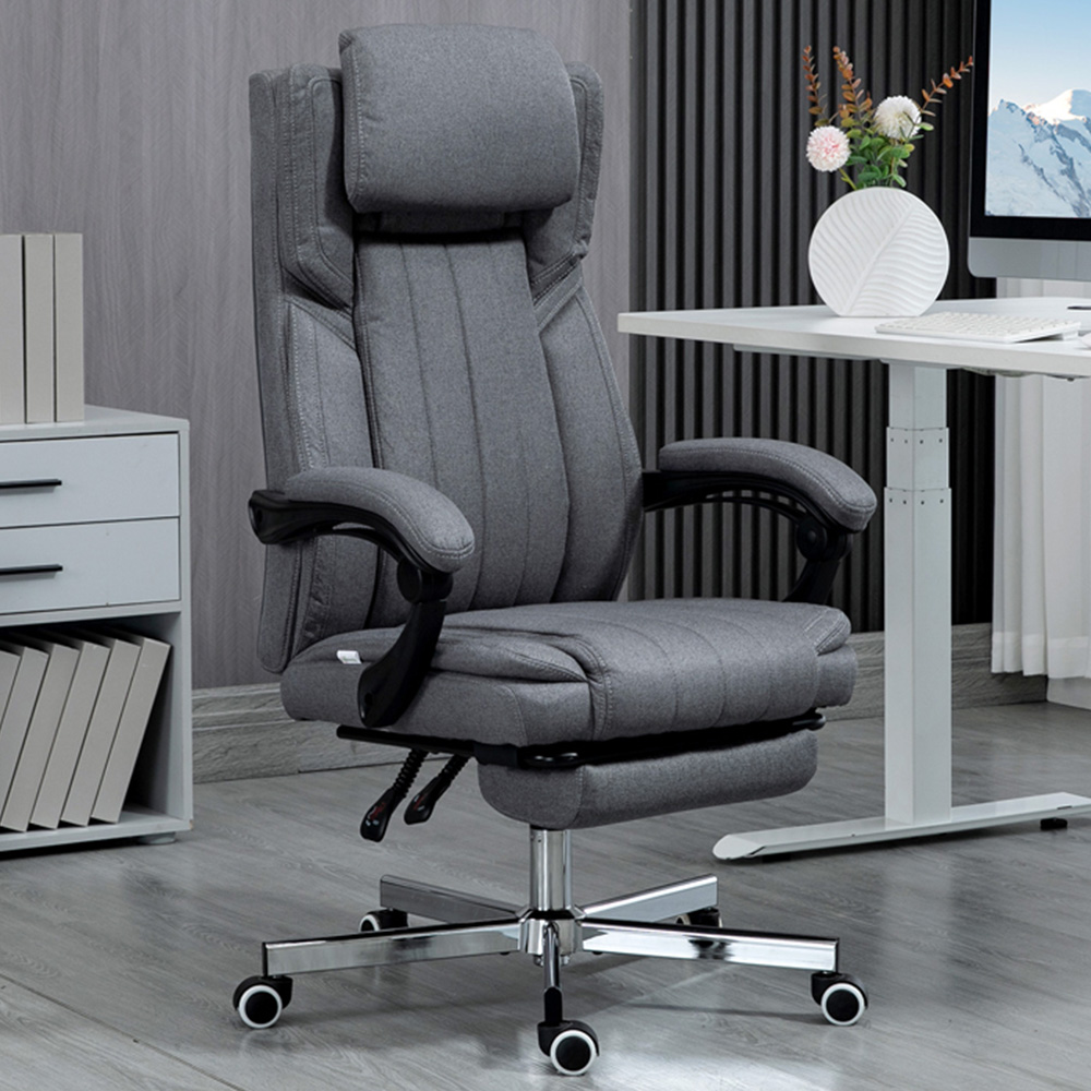 Portland Dark Grey Office Chair Image 1