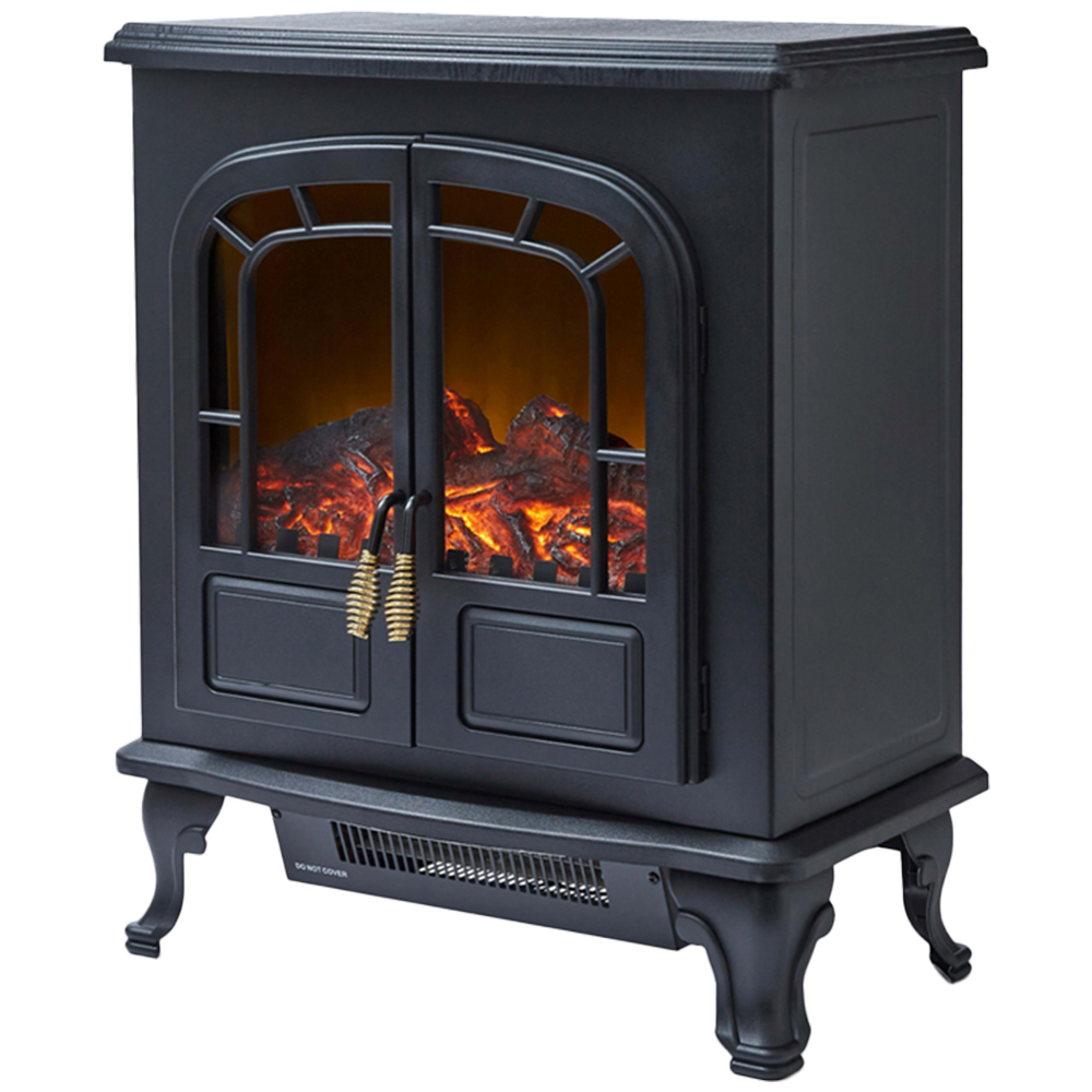 Warmlite Wingham Black Electric Fireplace Heater 2KW Image 1