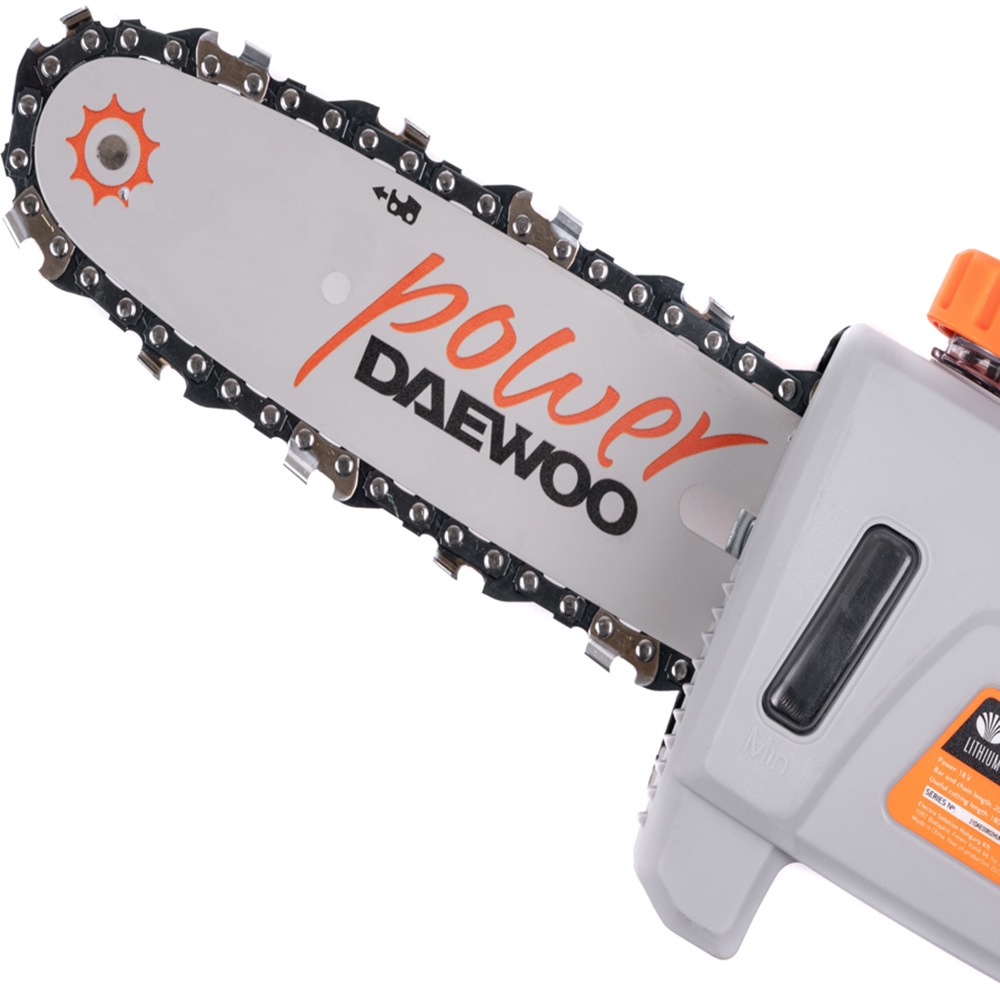 Daewoo U Force Series Cordless Pole Chainsaw with Battery and Charger 18cm Image 5