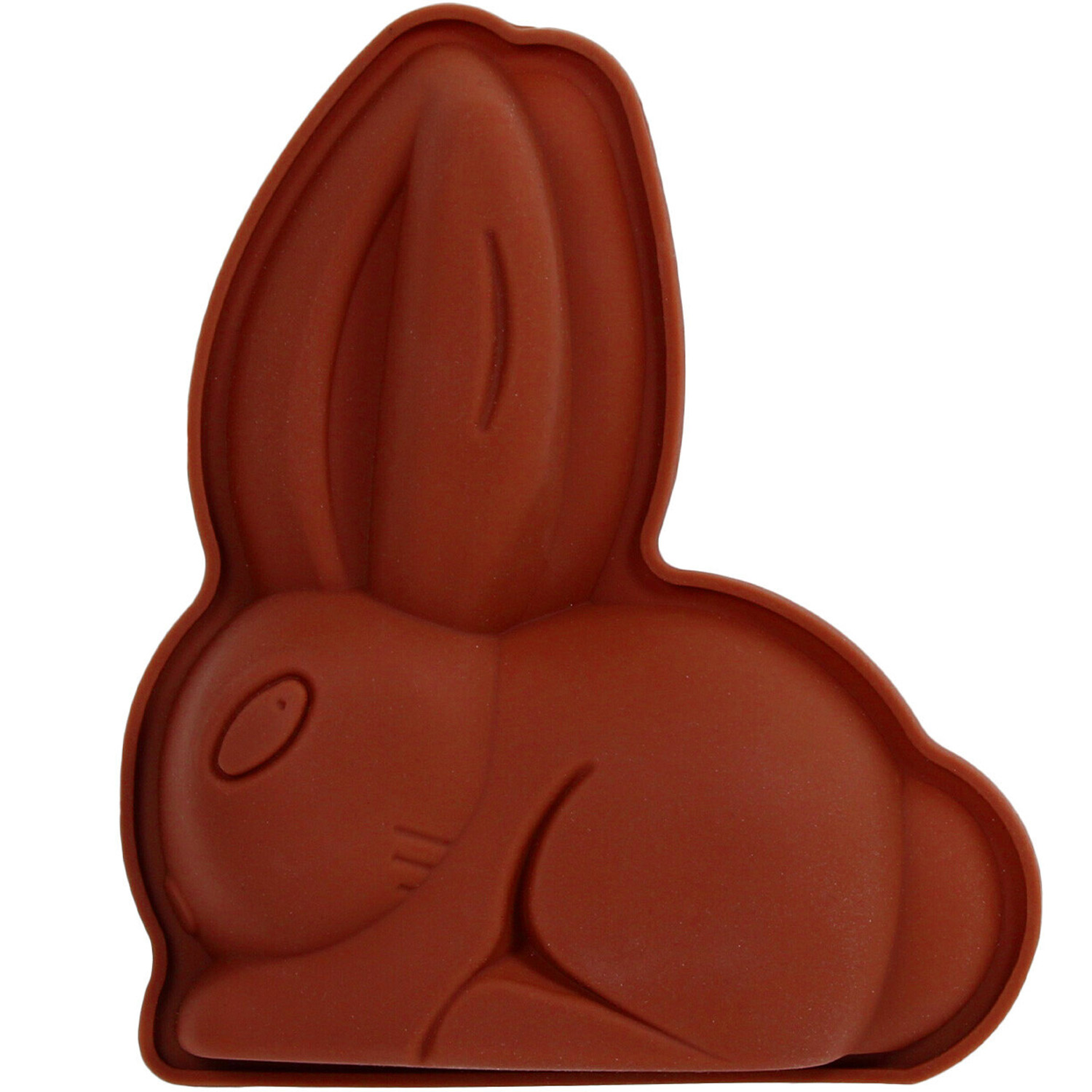 Silicone Rabbit Baking Mould - Brown Image