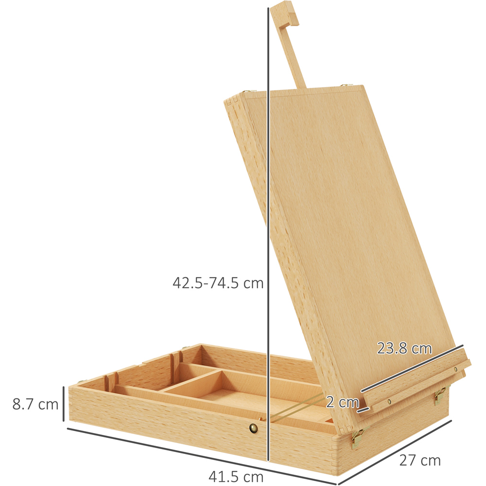 Vinsetto Portable Wooden Tabletop Easel Image 7