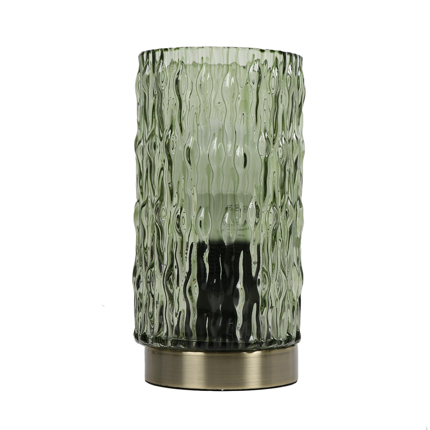 Green Leaf Glass Table Lamp Image 2