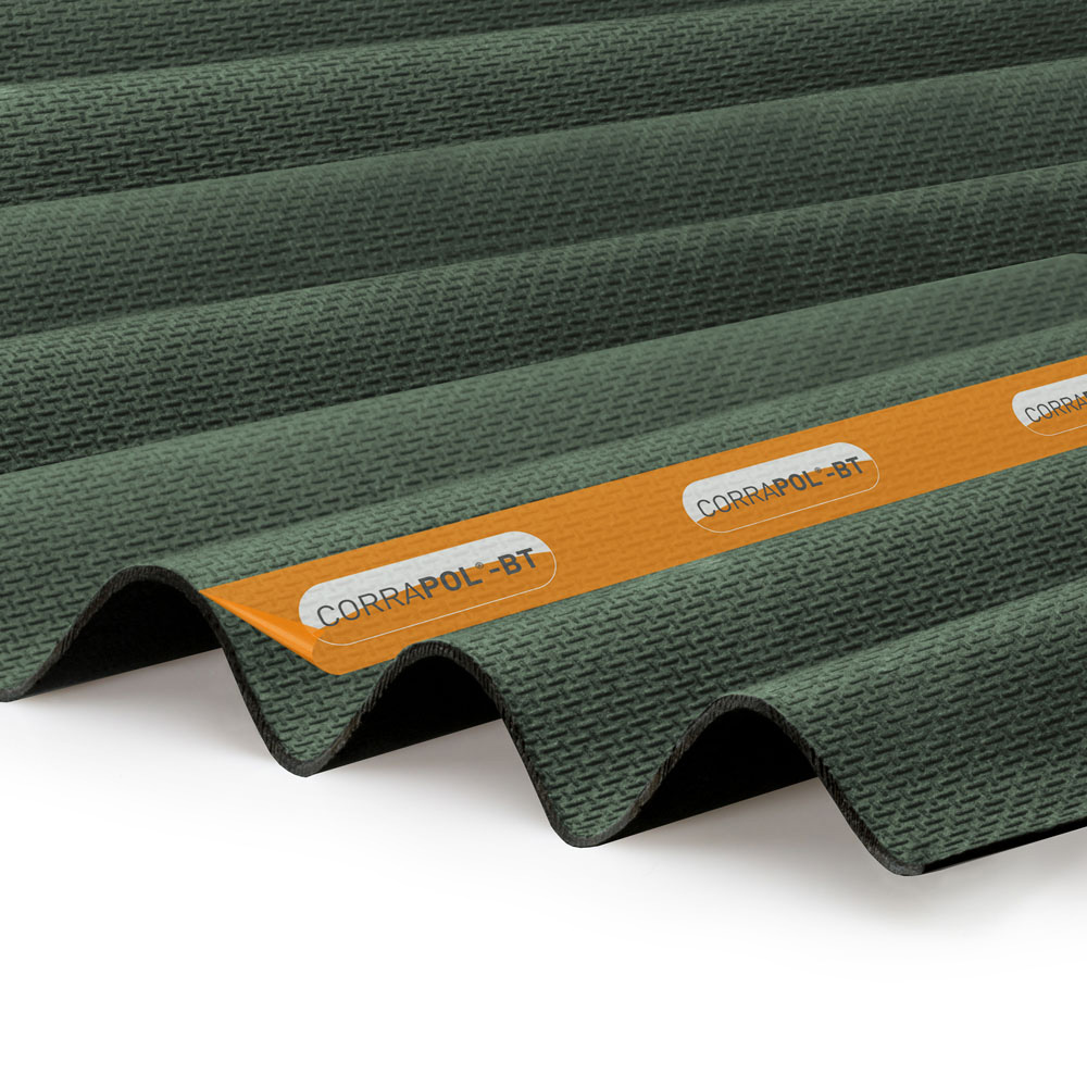 Corrapol-BT Green Corrugated Roof Sheet 930 x 2000mm Image 1