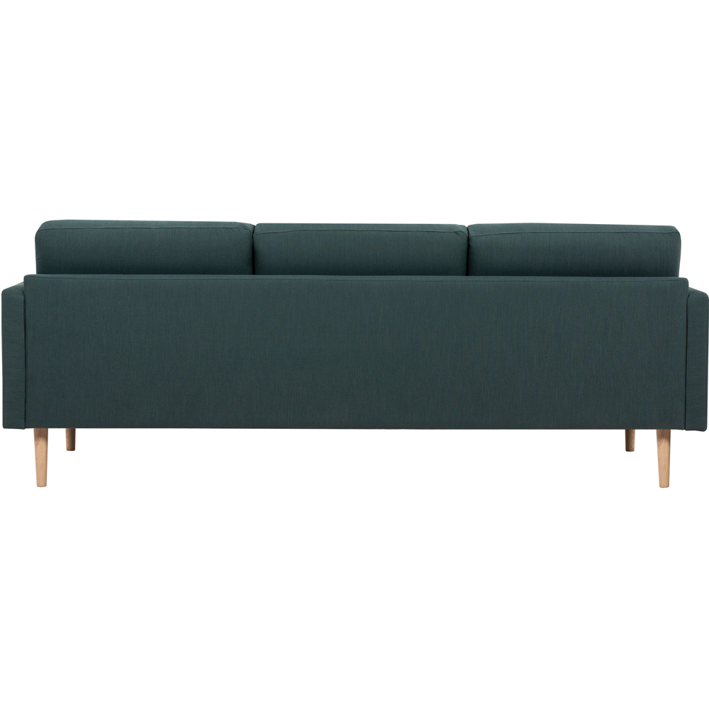 Florence Larvik 3 Seater Dark Green Sofa with Oak Legs Image 5