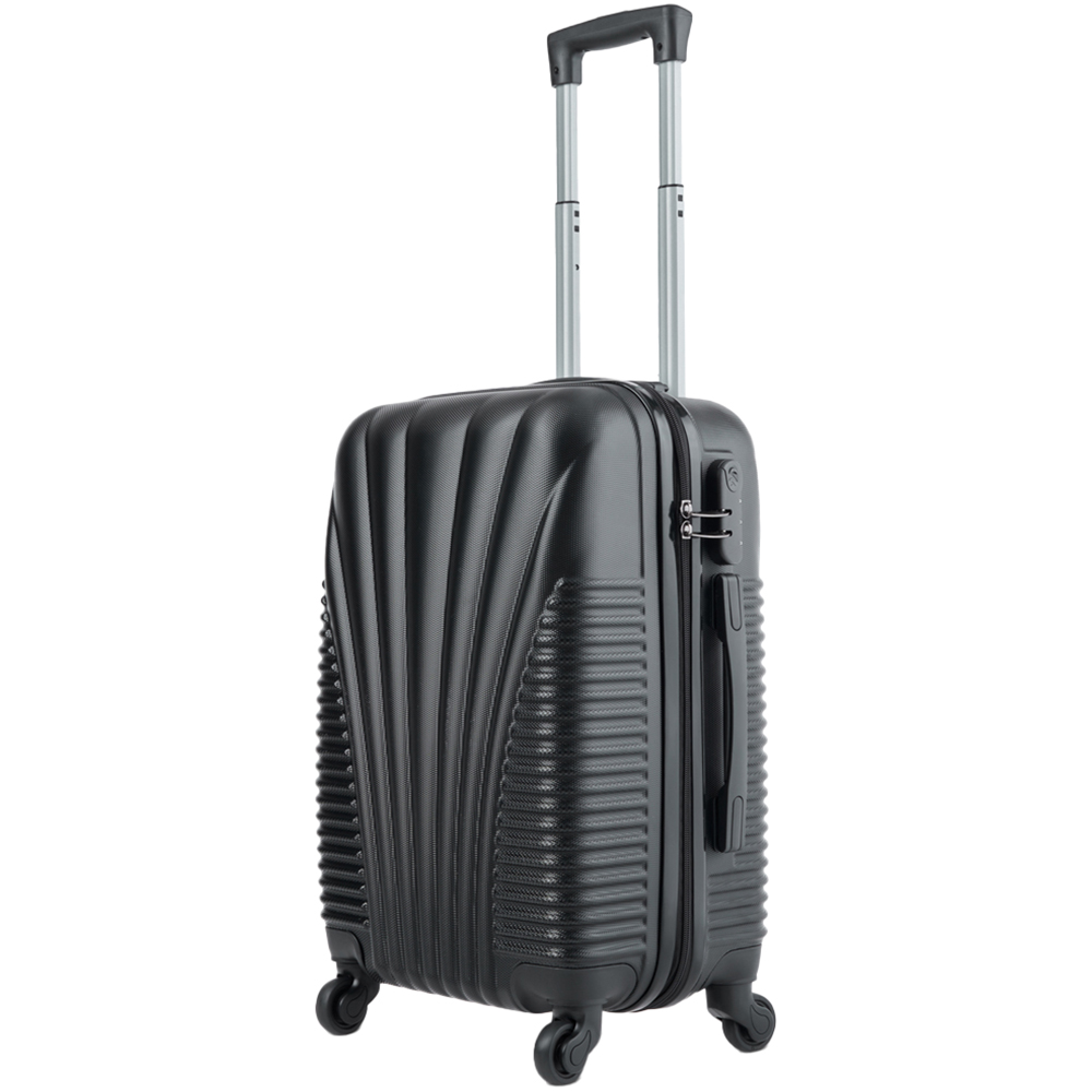 SA Products Black Hardshell Airline Approved Cabin Suitcase Image 1