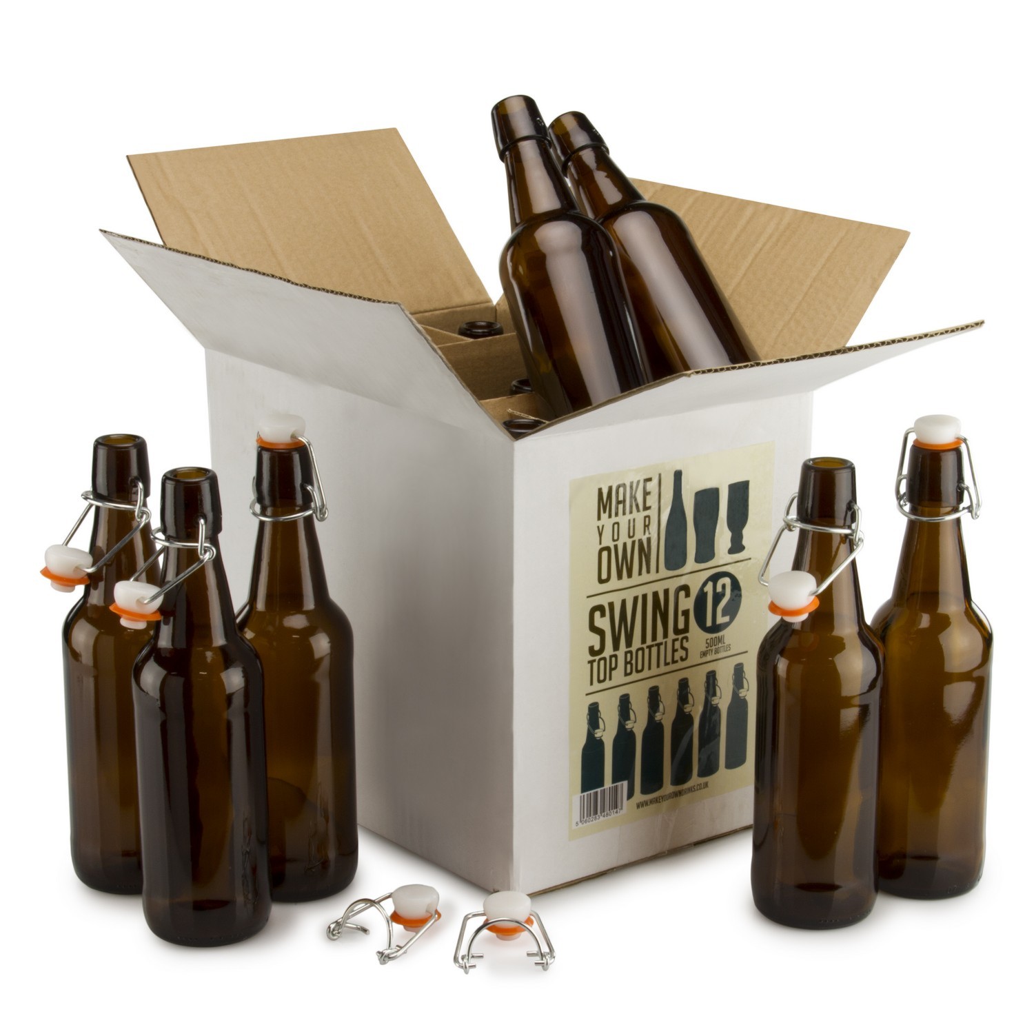Make Your Own Beer Bottle Pack - Brown Image