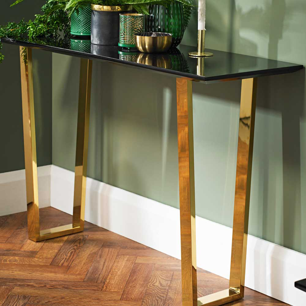 Antibes Black Console Table Image 3