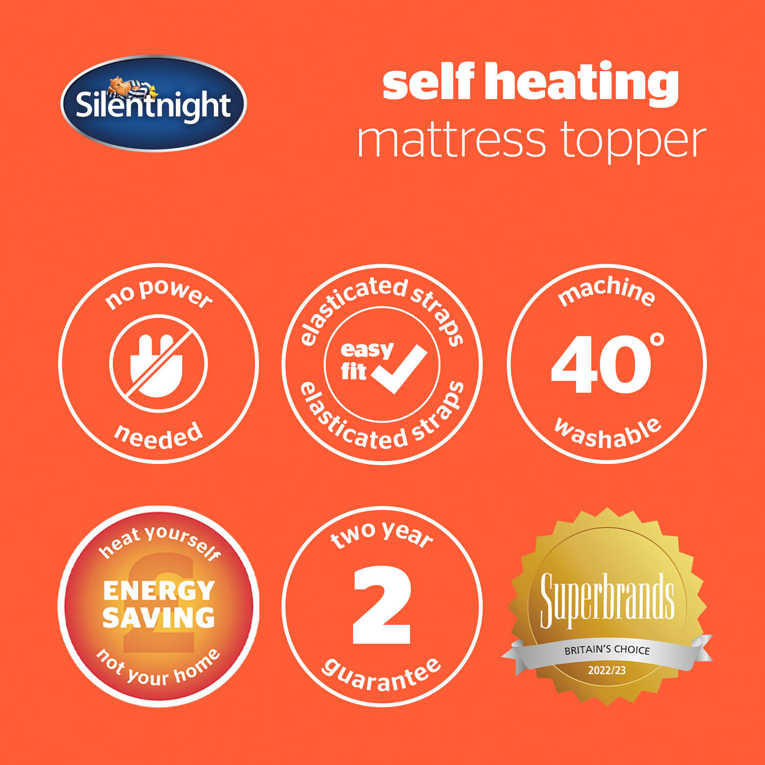 Silentnight Self Heating Mattress Topper Image 8