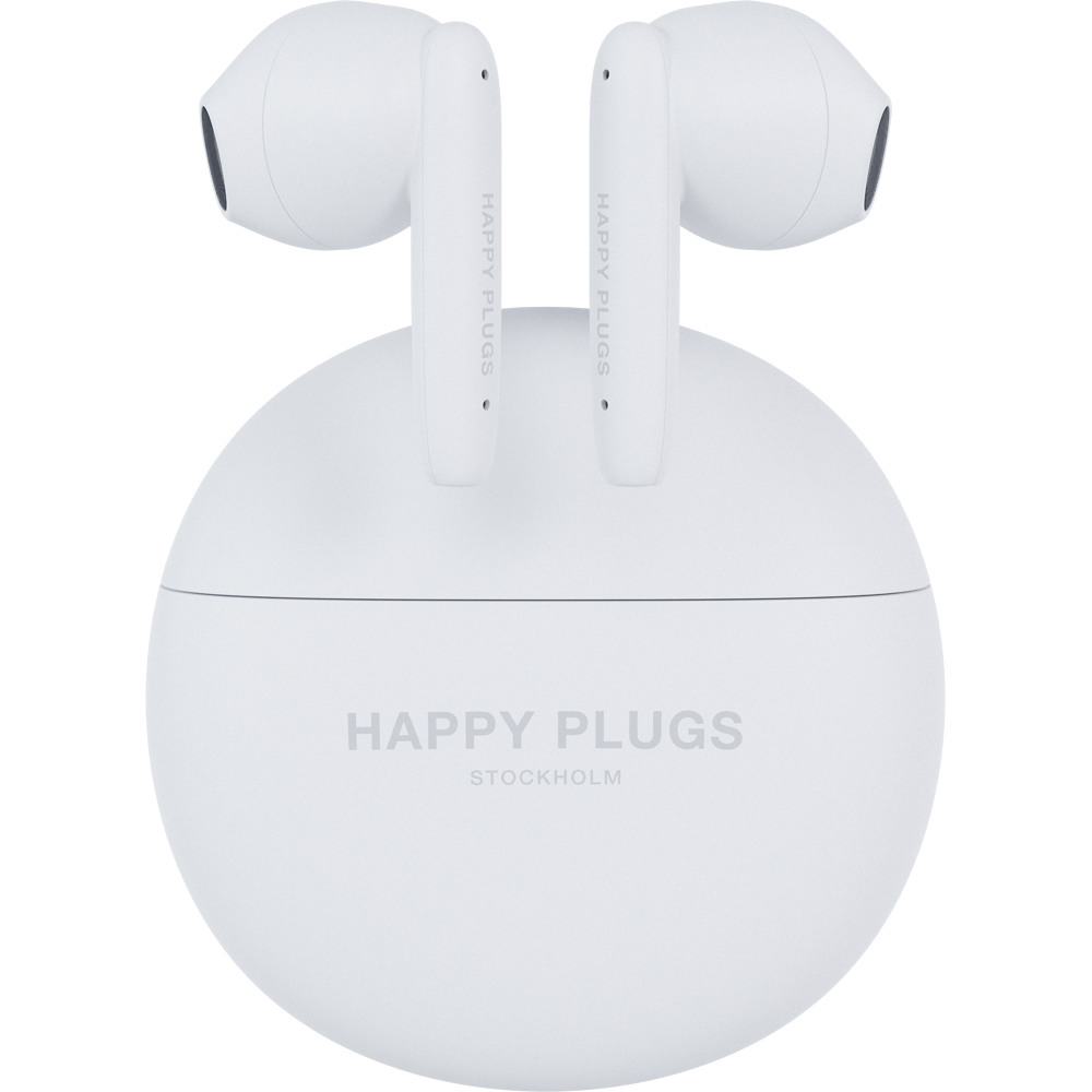 Happy Plugs Joy Lite White Wireless Bluetooth Earbuds Image 3