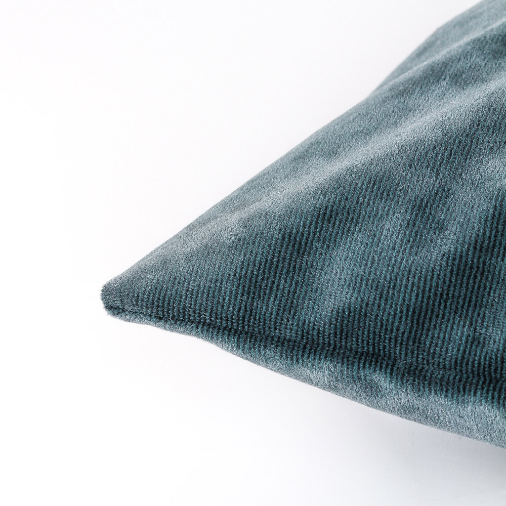 furn. Camden Denim Micro Cord Velvet Rectangular Cushion Image 3