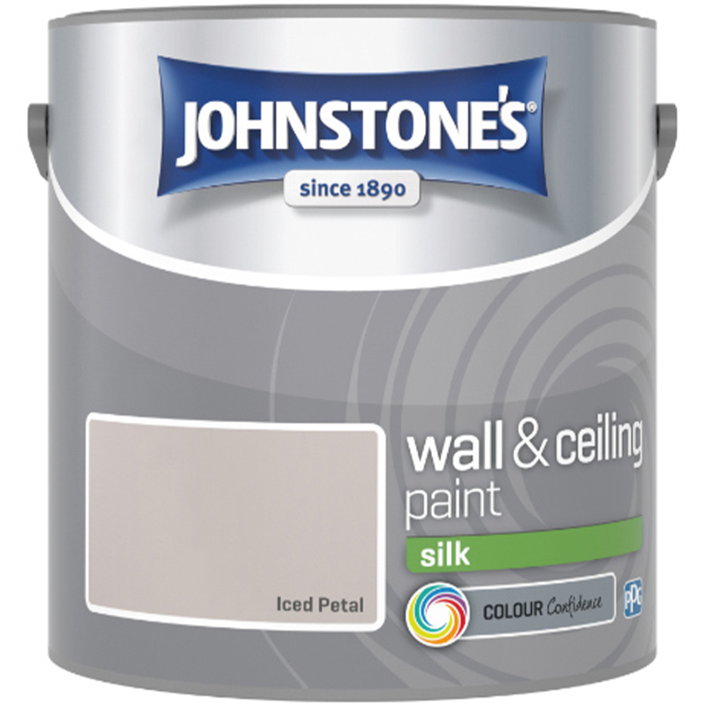 Johnstone's Walls & Ceilings Iced Petal Silk Emulsion Paint 2.5L Image 2