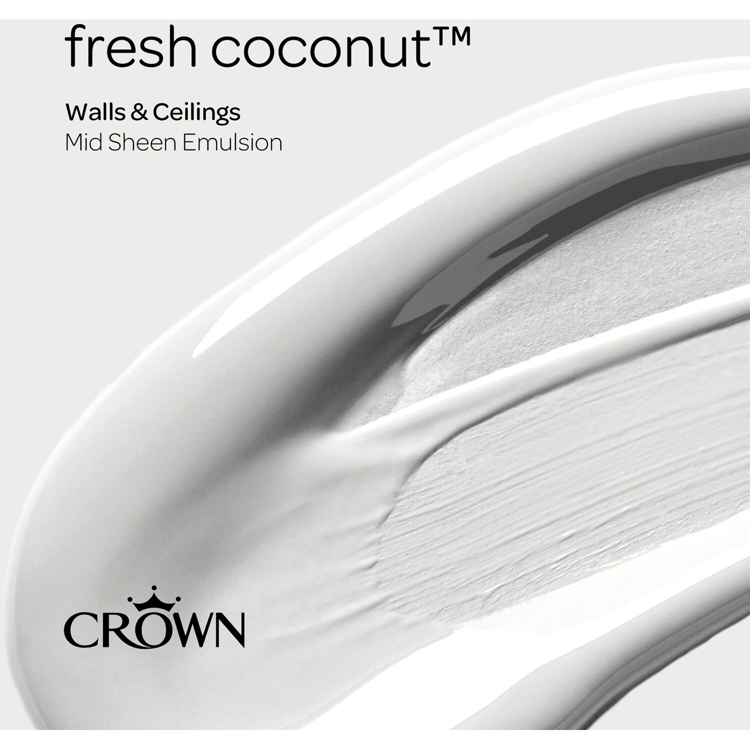 Crown Walls & Ceilings Fresh Coconut Mid Sheen Emulsion Paint 2.5L Image 6