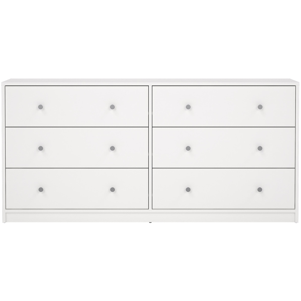 Furniture To Go May 6 Drawer White Chest of Drawers Image 3