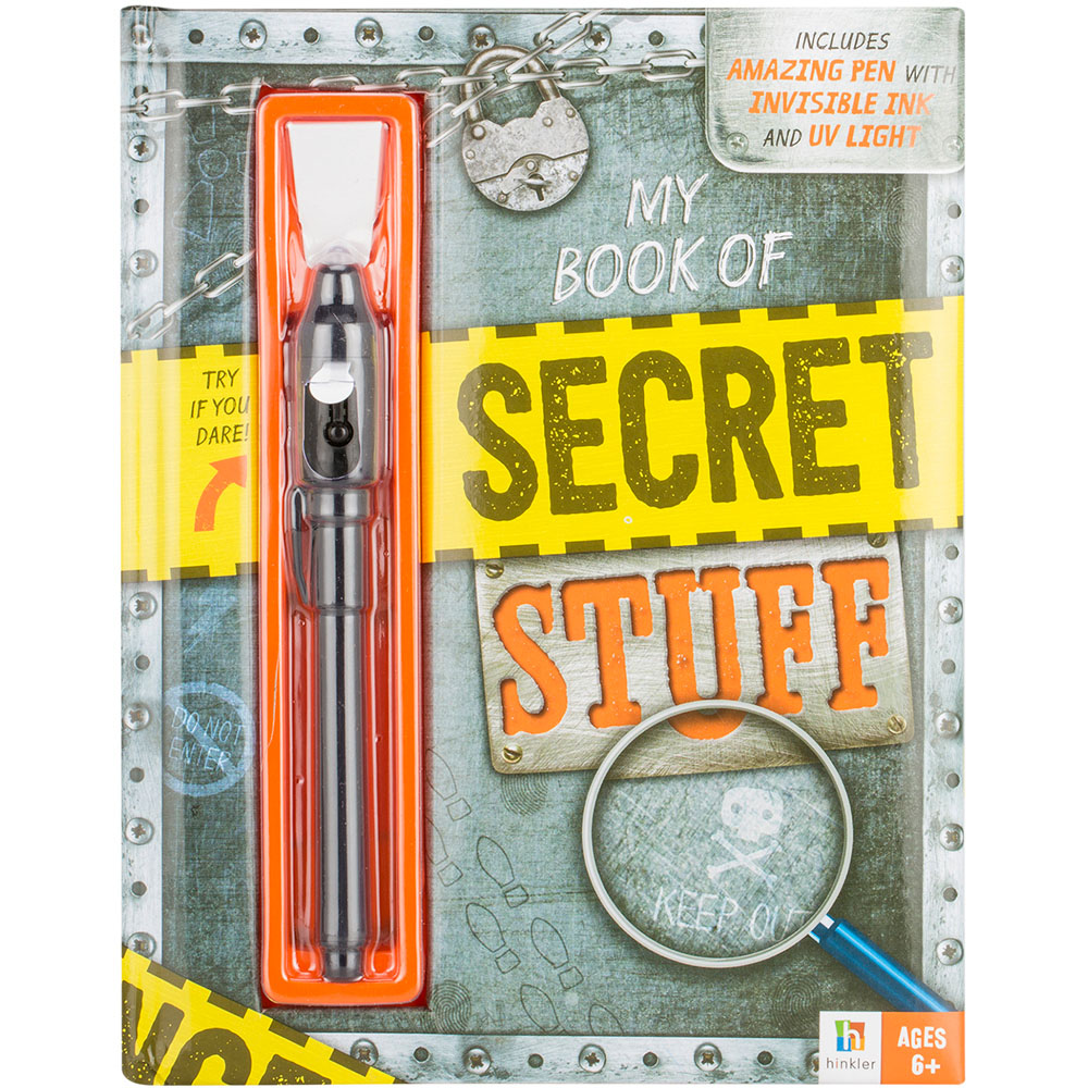 Hinkler My Secret Book Of Stuff Activity Book with Invisible Ink Pen Image 1