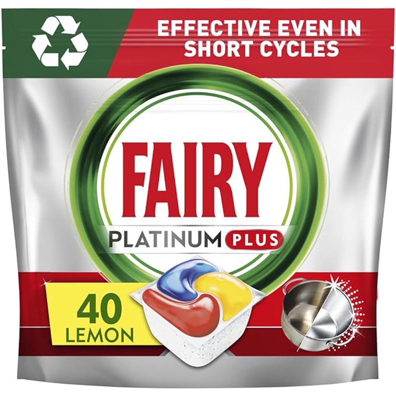 Fairy Platinum Plus Dishwasher Tablets - 40 Image