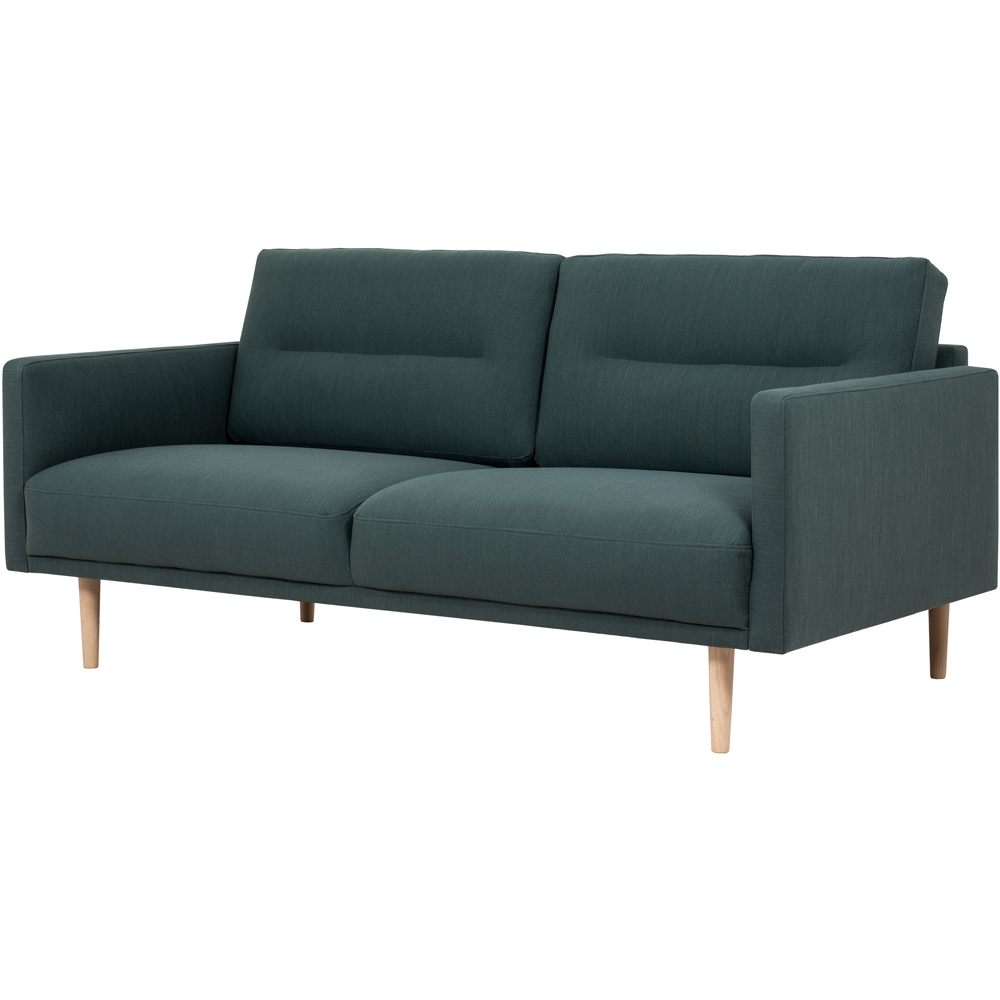 Florence Larvik 2.5 Seater Dark Green Sofa with Oak Legs Image 3