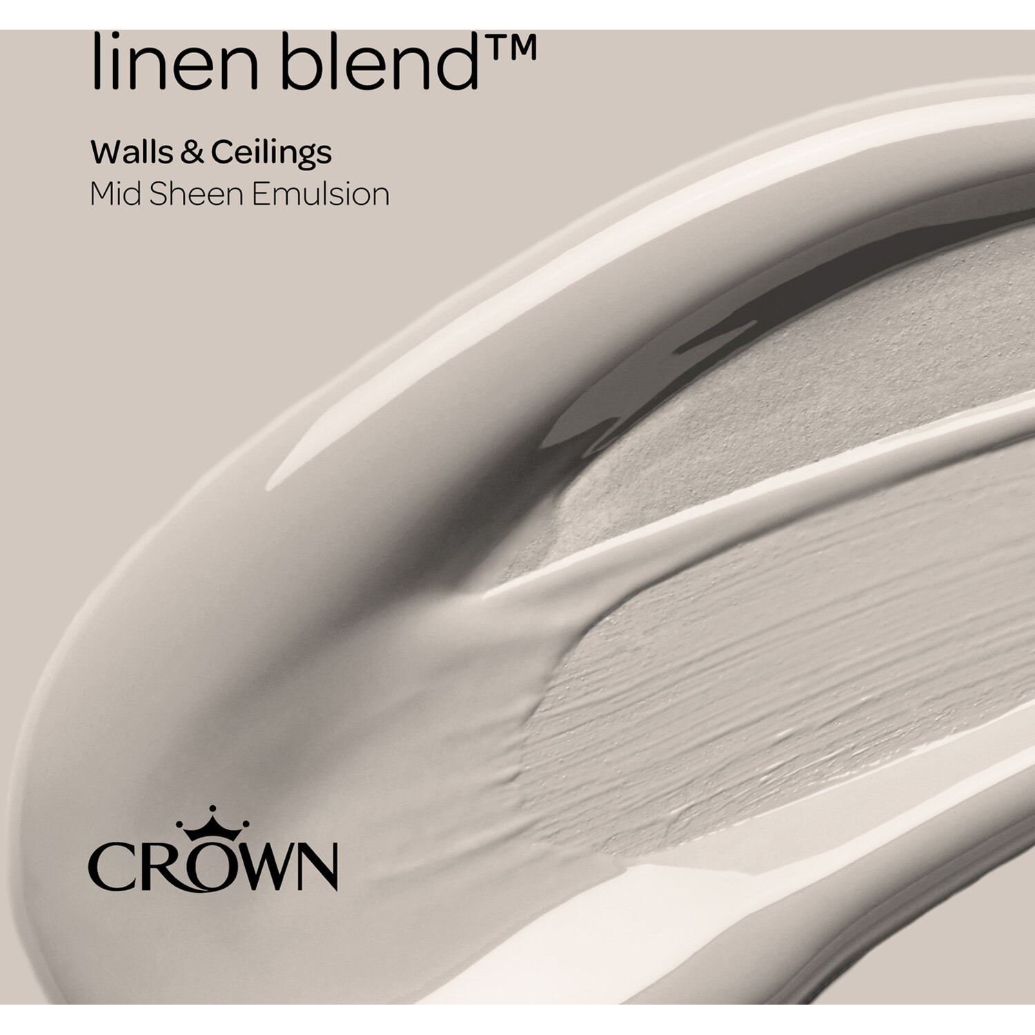 Crown Walls & Ceilings Linen Blend Mid Sheen Emulsion Paint 2.5L Image 4