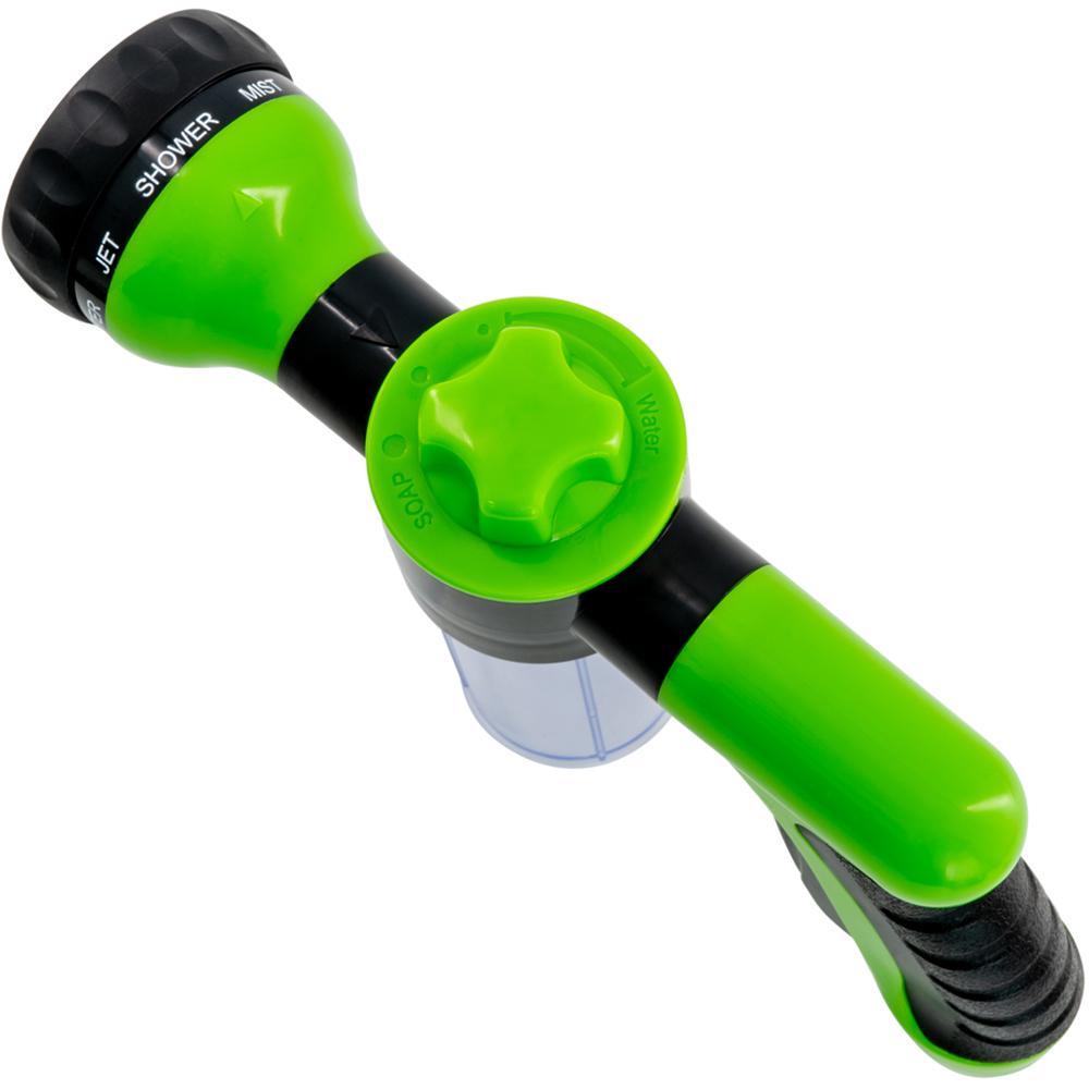 wilko Green 8 Mode Garden Hose Spray Gun with Anti-Slip Handle Image 5