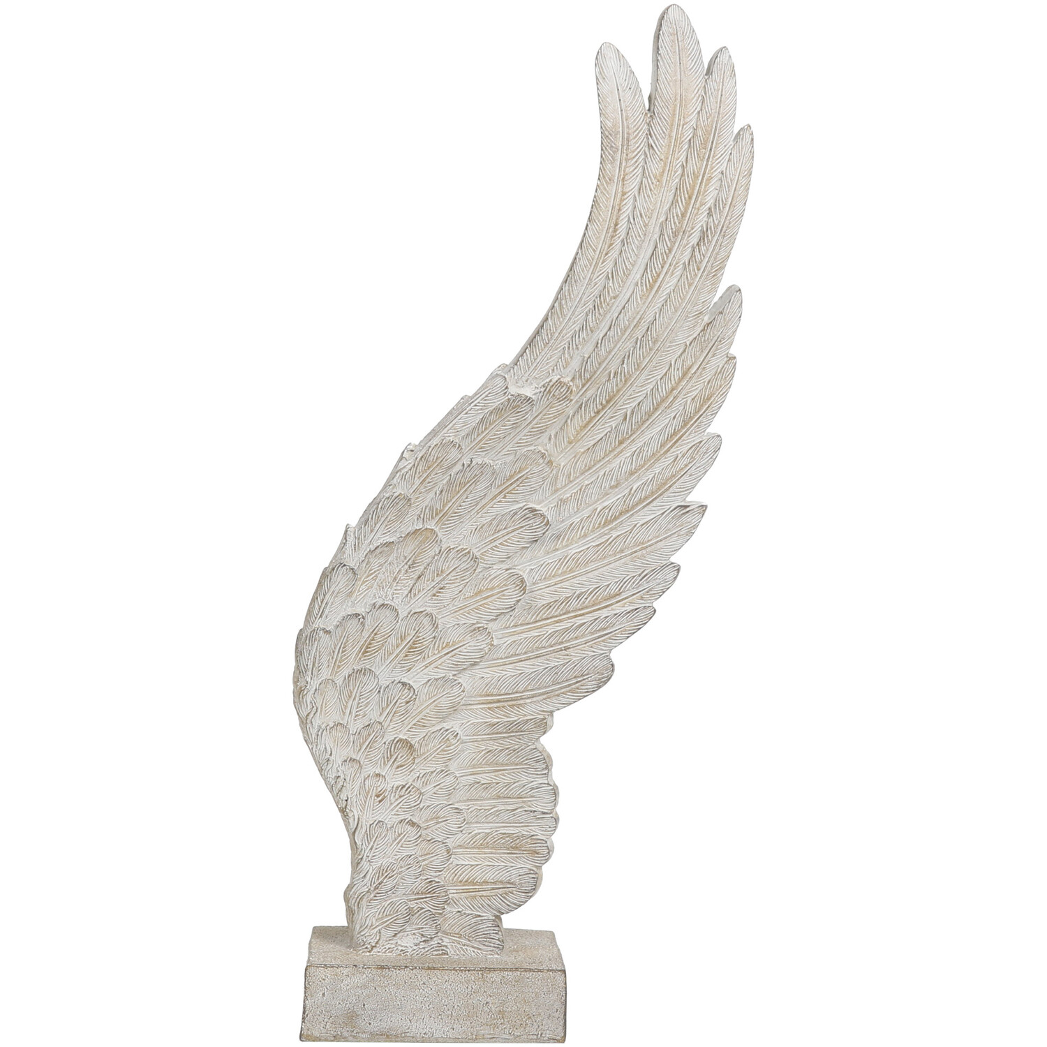 Single Natural Washed Large Angel Wing Ornament in Assorted styles Image 4