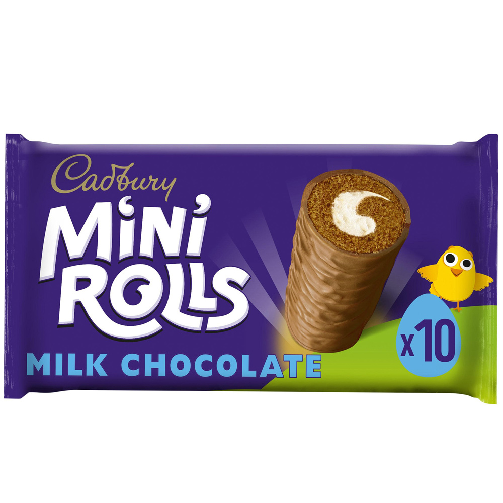 Cadbury Chocolate Mini Rolls 10 Pack Image 1
