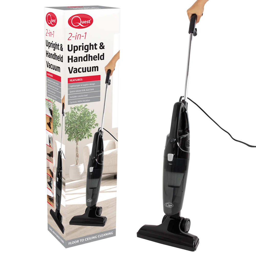 Quest Black 2 in 1 Upright and Handheld Vacuum Cleaner Image 2