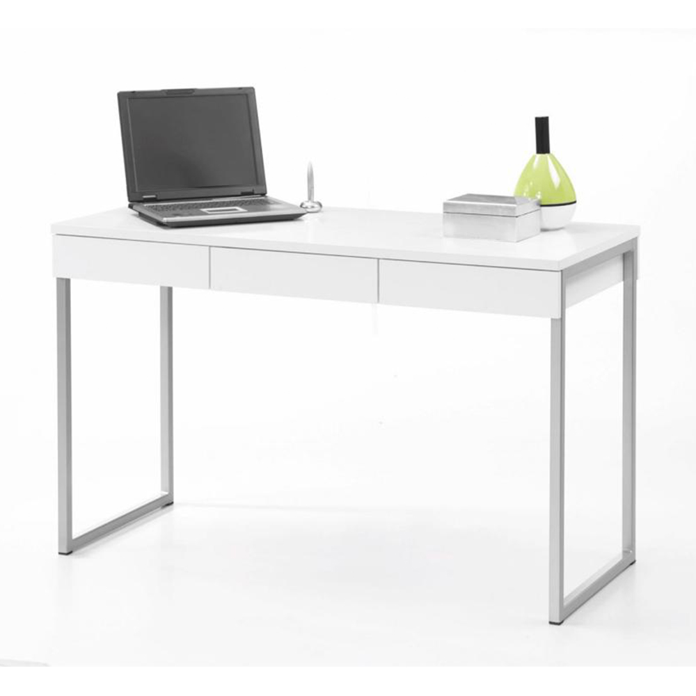 Florence Function Plus 3 Drawer Desk White Image 5