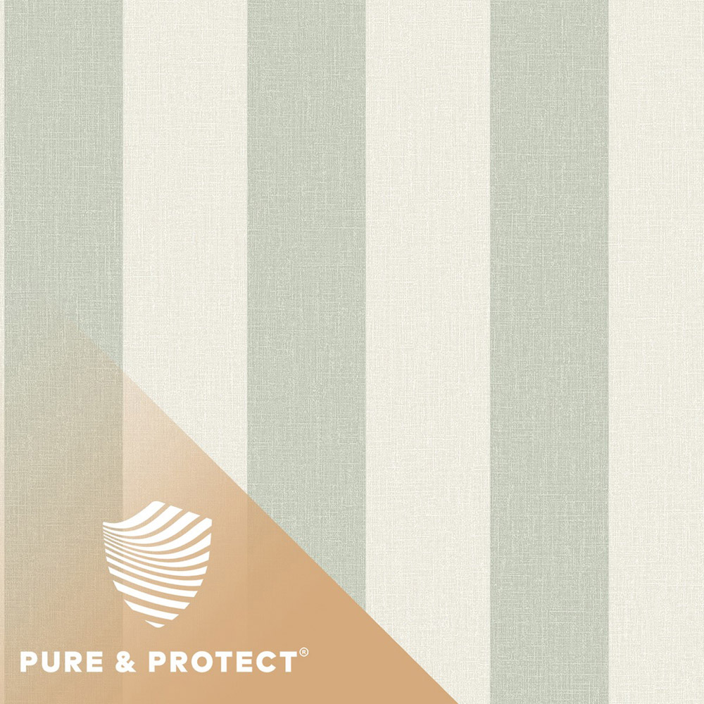 Grandeco Pure and Protect Stratus Antibacterial Sage Green Wallpaper Image 3