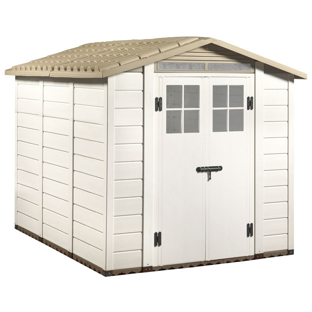 Shire 6 x 8ft Tuscany Evo 240 Plastic Garden Shed Image 1