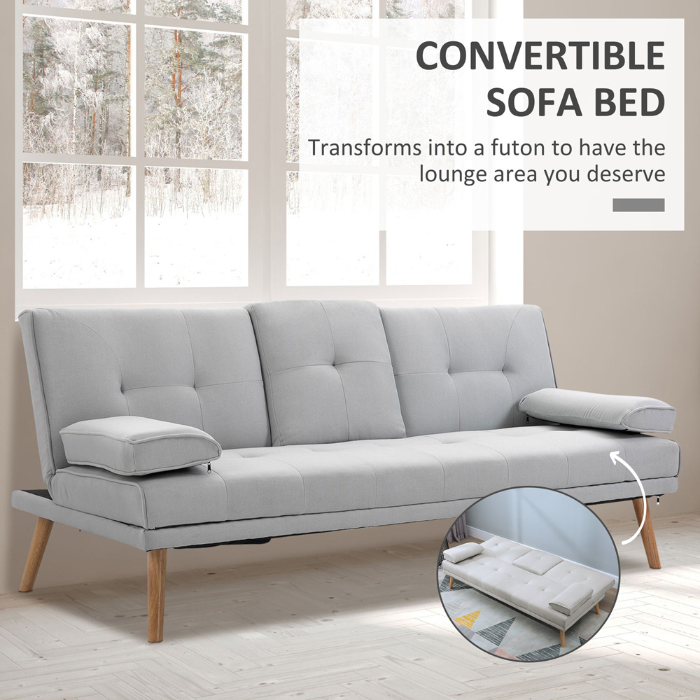 Portland Single Sleeper Scandinavian Style Recliner Sofa Bed Image 4